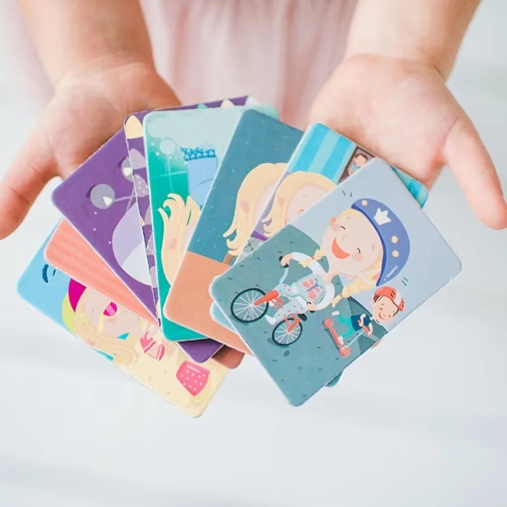 ••NEW OKID Magnetic Picture Cards Kids Visual Schedule Daily Routines Girls